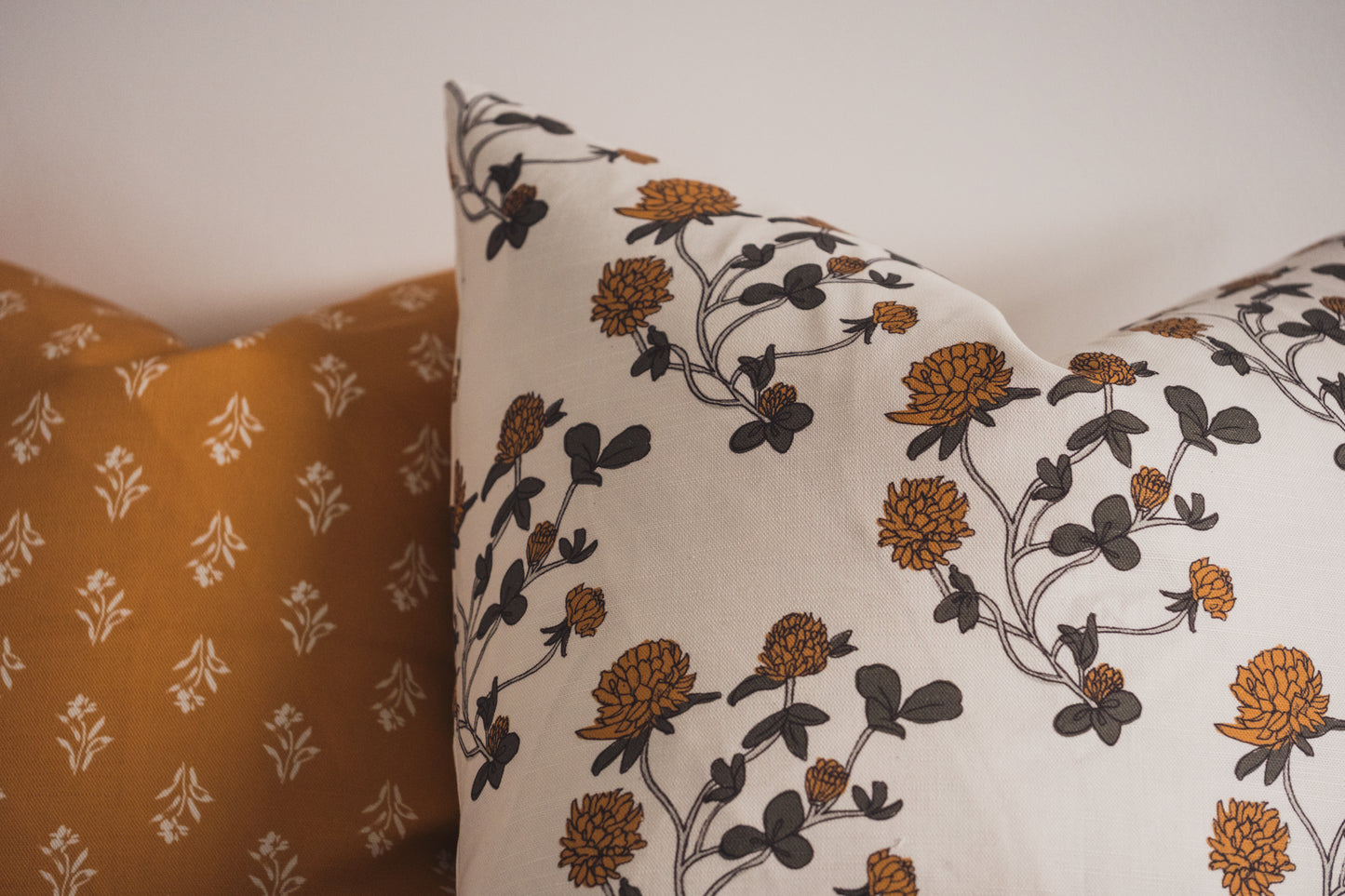 Clover Cushion | Ochre