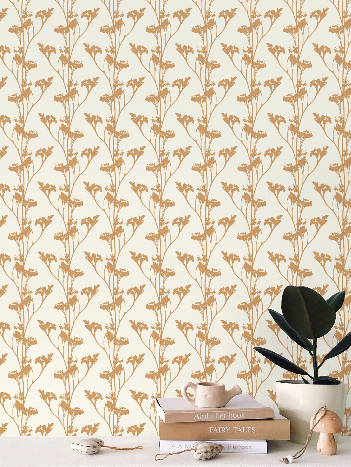 Gathered Stems Wallpaper