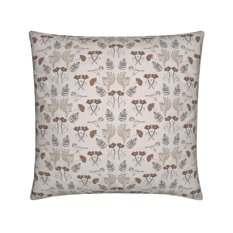 Birdsong Cushion | Mocha