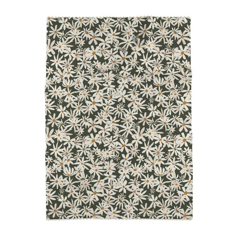 The Daisy Tea Towel | Moss Green