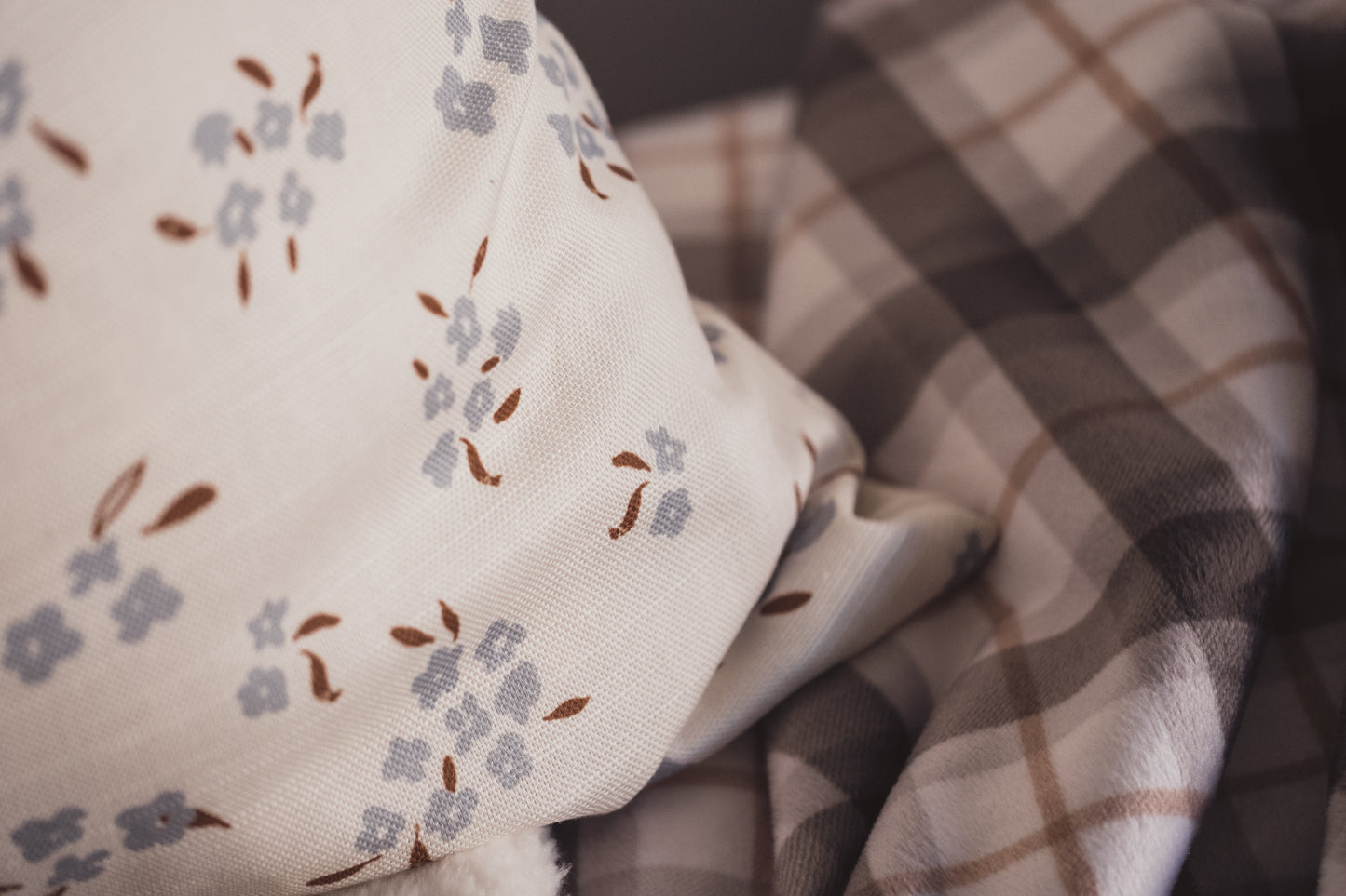 Wild Petal Cushion | Dusky Blue