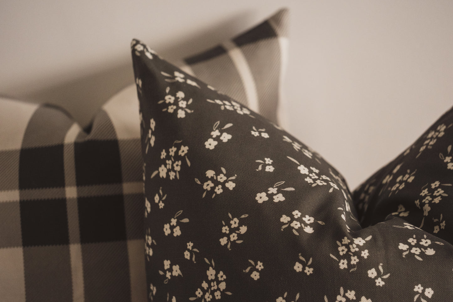 Wild Petal Cushion | Moss Green