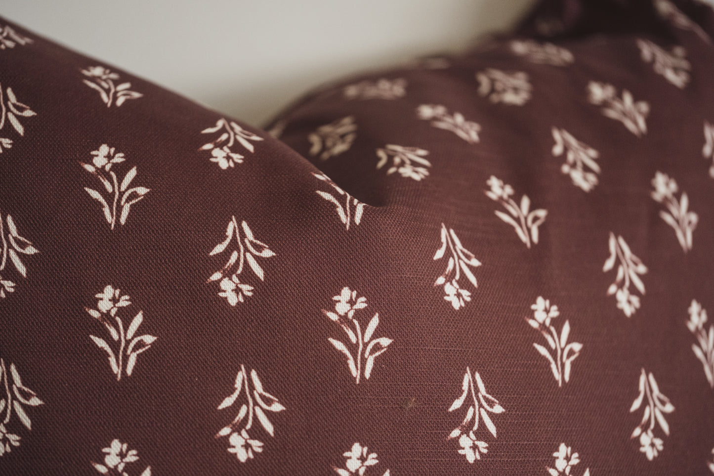 Soft Bloom Cushion | Burgundy