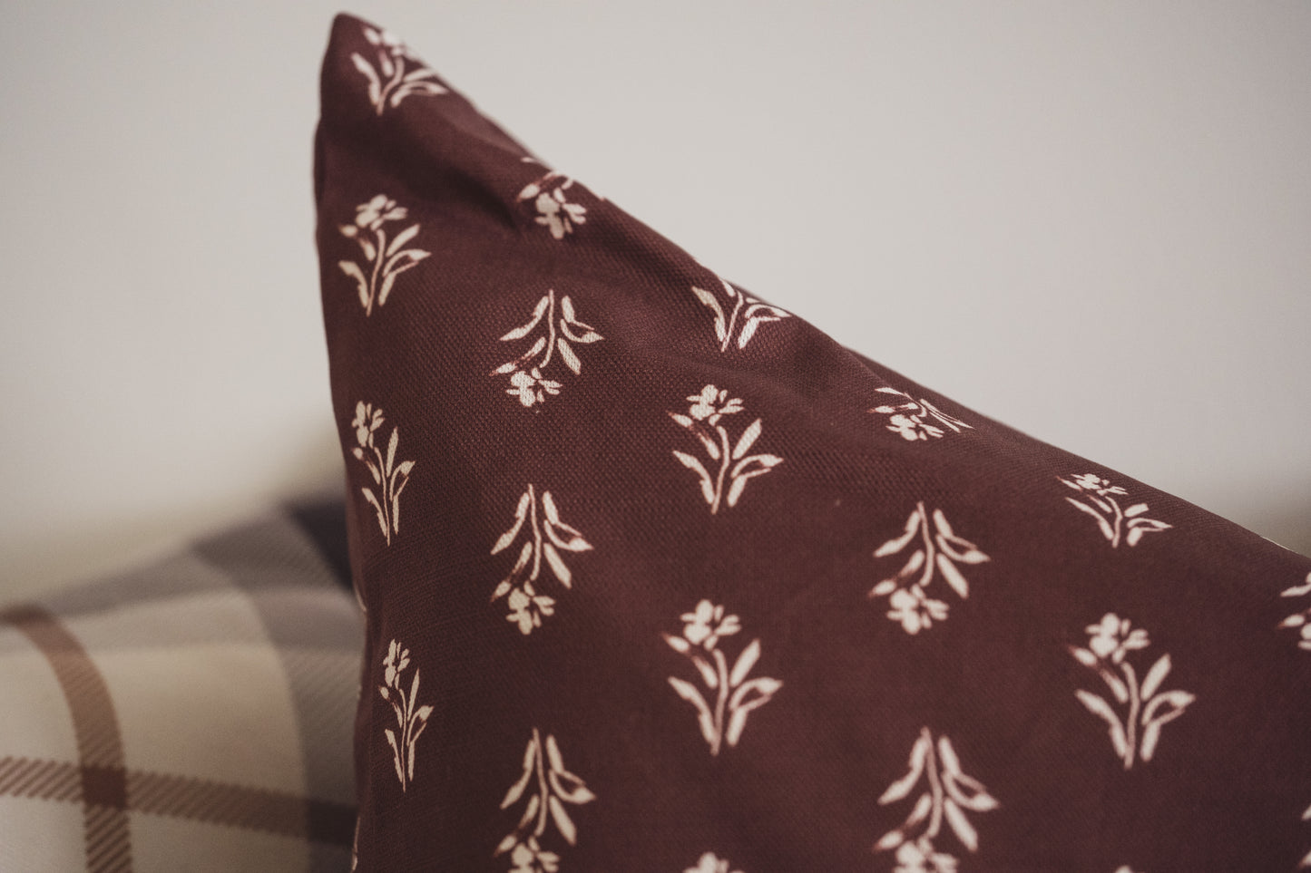 Soft Bloom Cushion | Burgundy