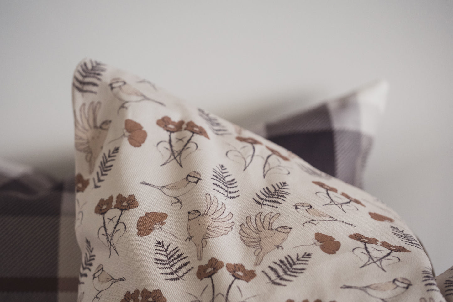 Birdsong Cushion | Mocha